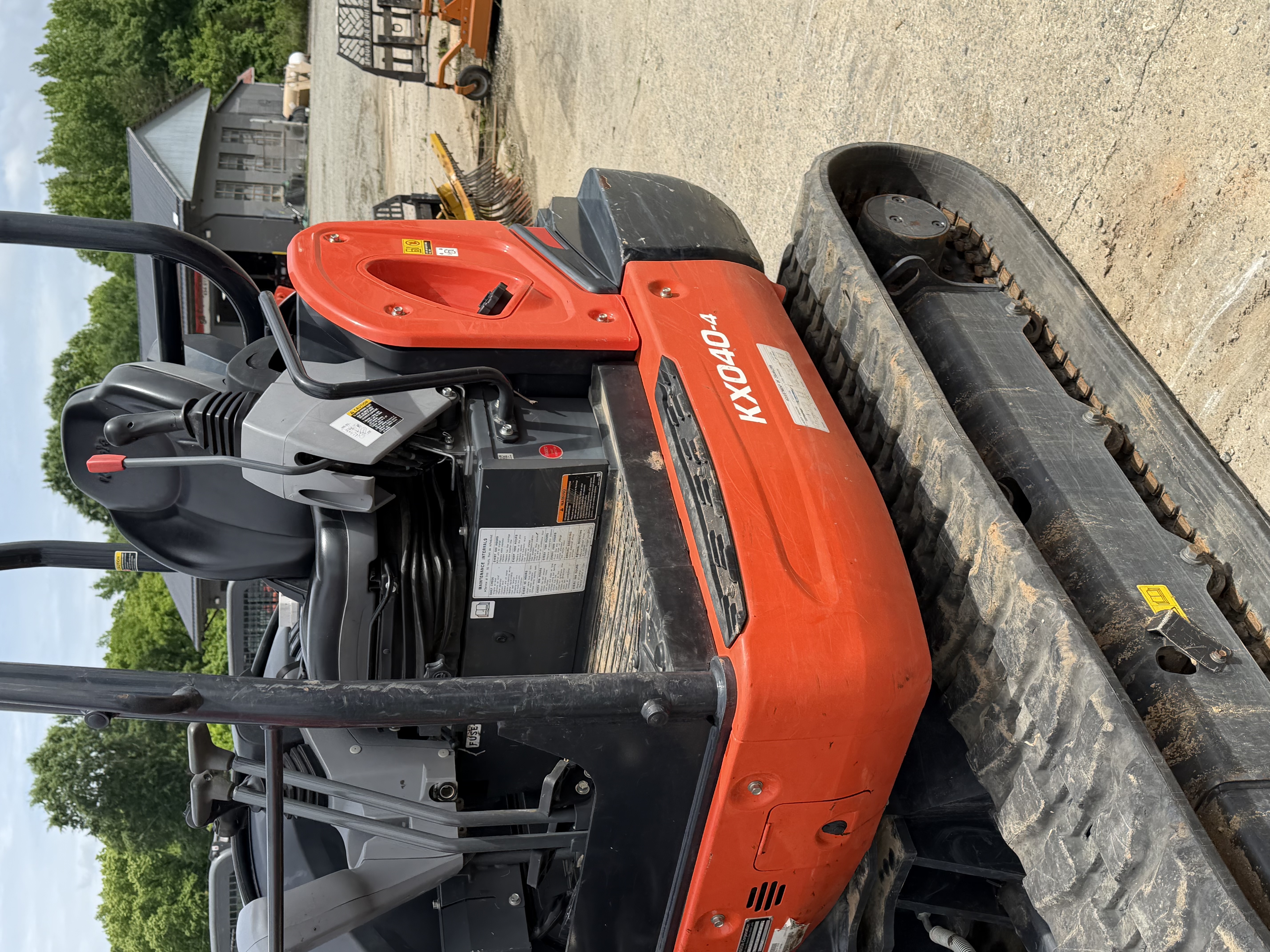 Kubota KX040-4 excavator with operator station