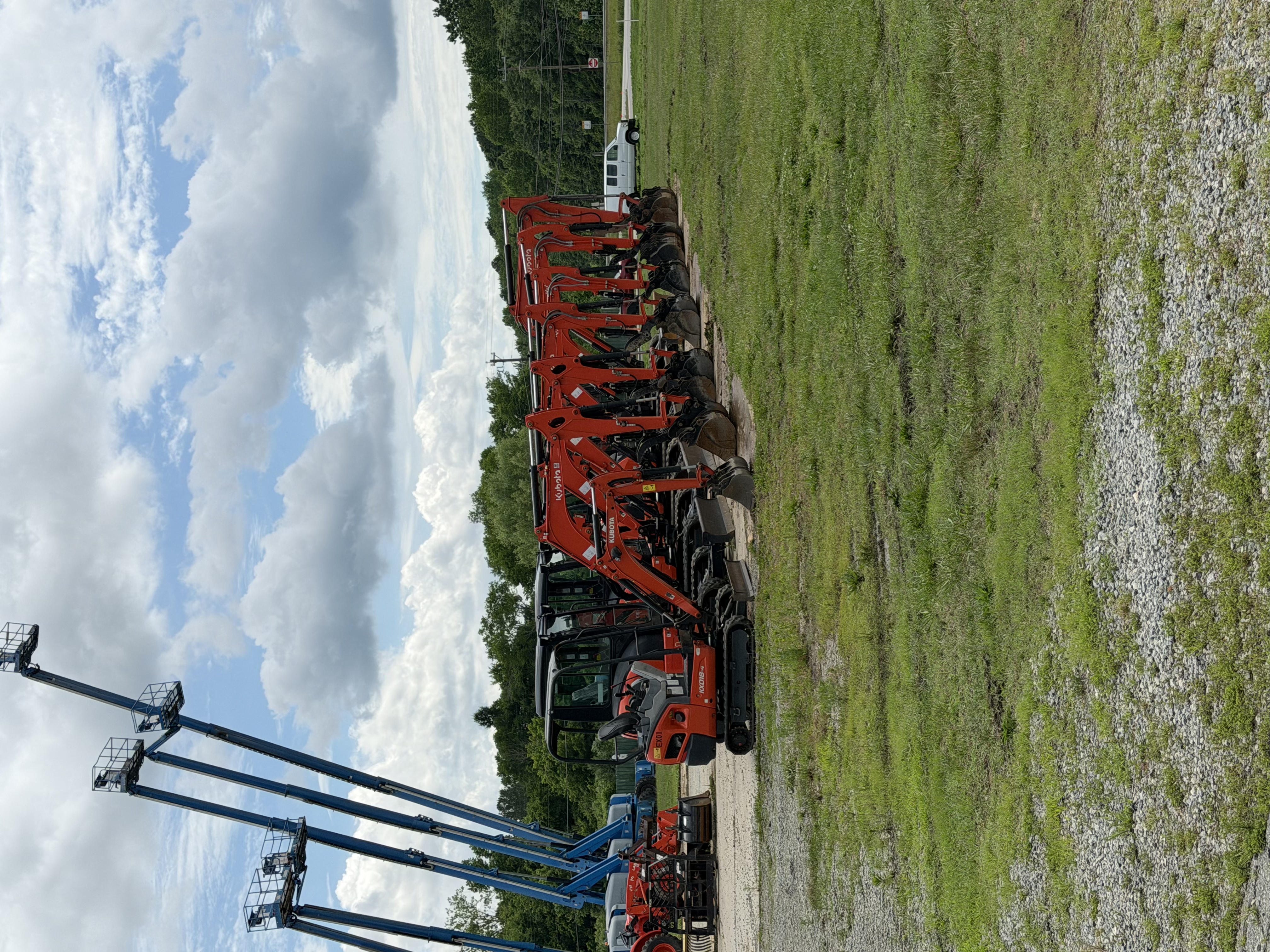Kubota KX018-4 mini excavator at 58 Equipment Rentals yard